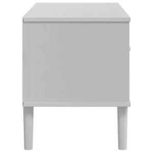 TV skříňka SENJA ratanový vzhled bílá 106 x 40 x 49 cm borovice - obrázek 7