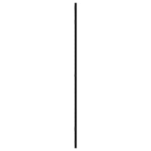 Nástěnné zrcadlo černé 60 x 100 cm obdélník železo - obrázek 4