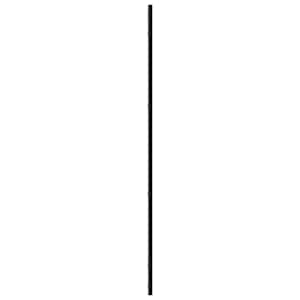 Nástěnné zrcadlo černé 50 x 100 cm obdélník železo - obrázek 4