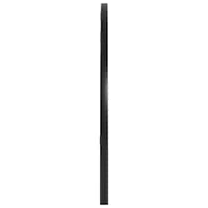 Nástěnné zrcadlo černé 80 x 40 cm oblouk železo - obrázek 4