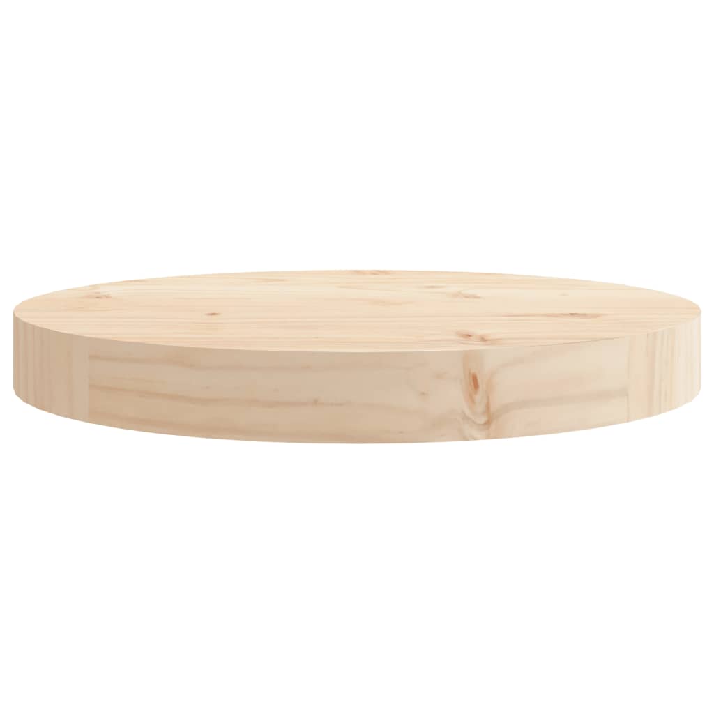 VIDAXL Tablero redondo de madera maciza de haya Ø90x2,5 cm