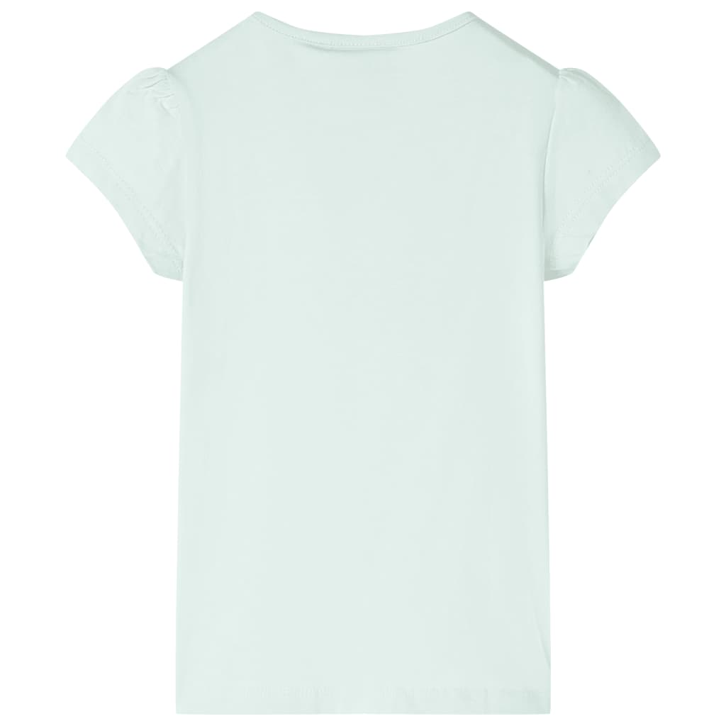 vidaXL Kindershirt 104 lichtmintkleurig afbeelding