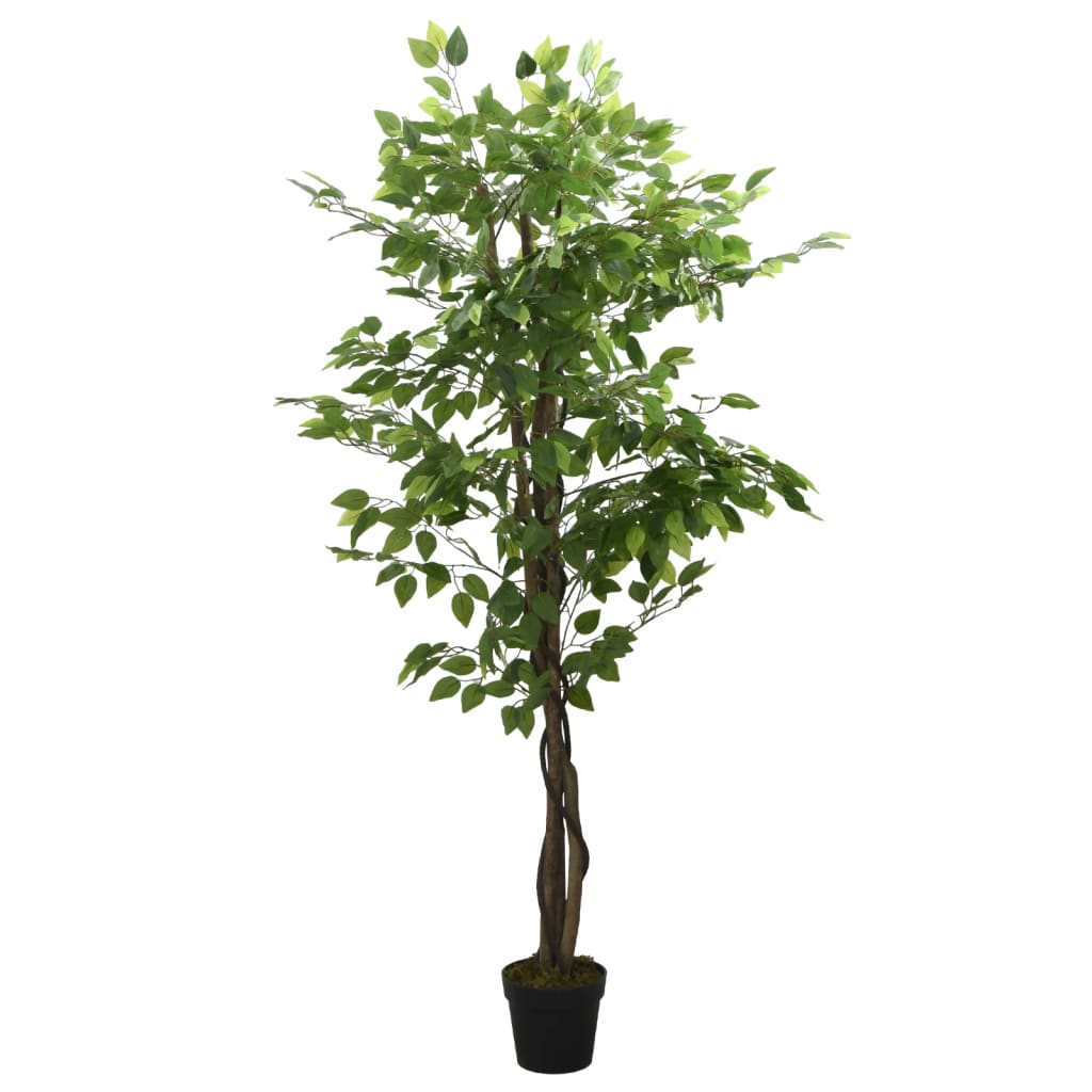 vidaXL Arbore ficus artificial 378 de frunze 80 cm verde