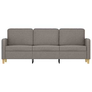 3místná pohovka taupe 180 cm textil - obrázek 3