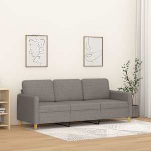 3místná pohovka taupe 180 cm textil - obrázek 1
