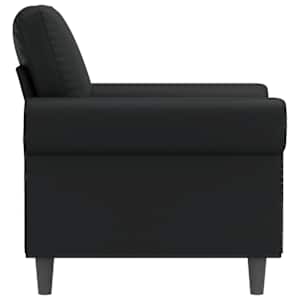 Křeslo černé 60 cm umělá kůže - obrázek 5