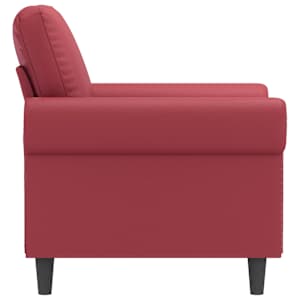 Křeslo vínové 60 cm umělá kůže - obrázek 5