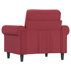 Křeslo vínové 60 cm umělá kůže - obrázek 6