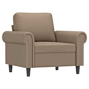 vidaXL tugitool,cappuccino, 60 cm, kunstnahk
