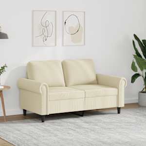 Dvosed krem 120 cm umetno usnje