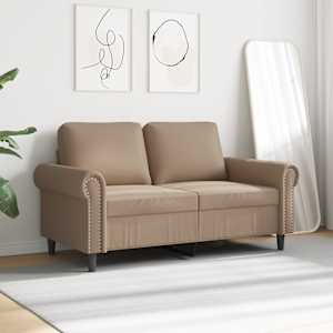 2místná pohovka cappuccino 120 cm umělá kůže - obrázek 3
