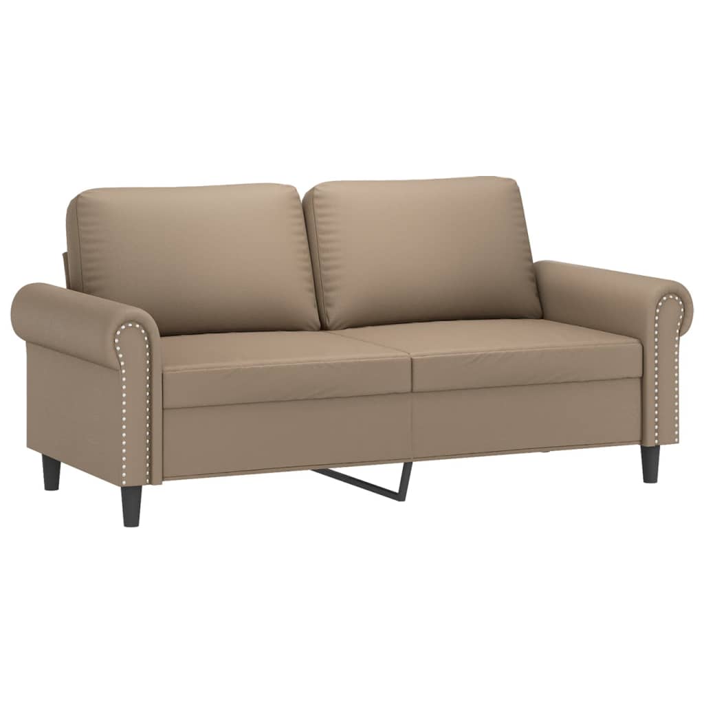 Thumbnail - vidaXL 2-Sitzer-Sofa Cappuccino-Braun 140 cm Kunstleder