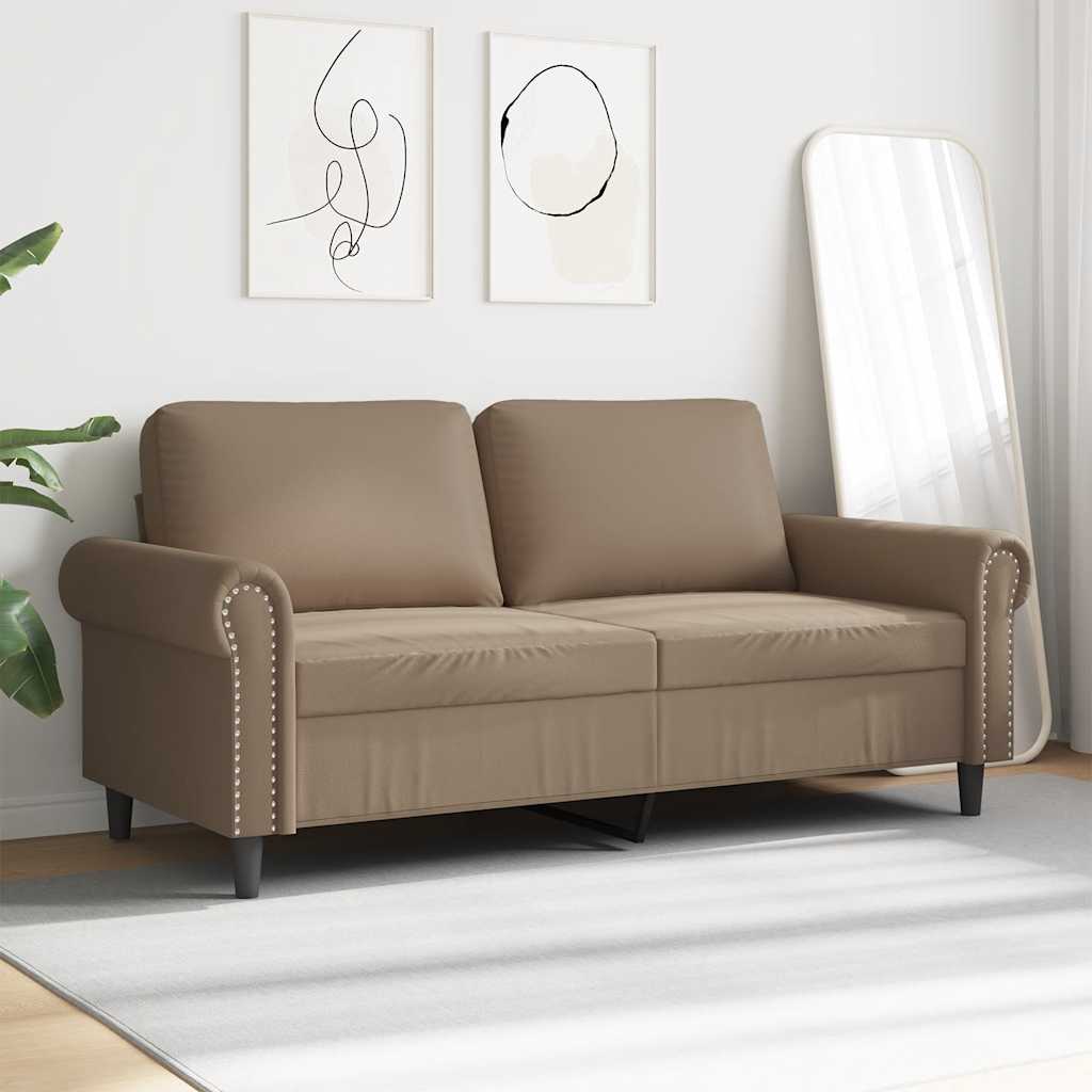 Thumbnail - vidaXL 2-Sitzer-Sofa Cappuccino-Braun 140 cm Kunstleder