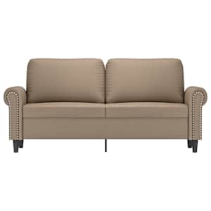 2místná pohovka cappuccino 140 cm umělá kůže - obrázek 4