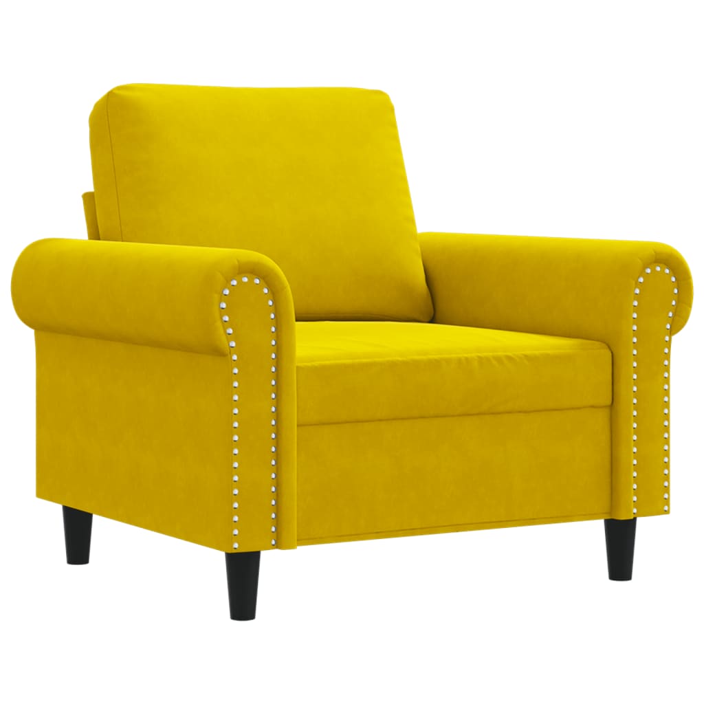 Sofa Chair Accent Upholstered Club Armchair for Living Room Velvet vidaXL - Picture 121 of 132