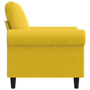 Křeslo žluté 60 cm samet - obrázek 5