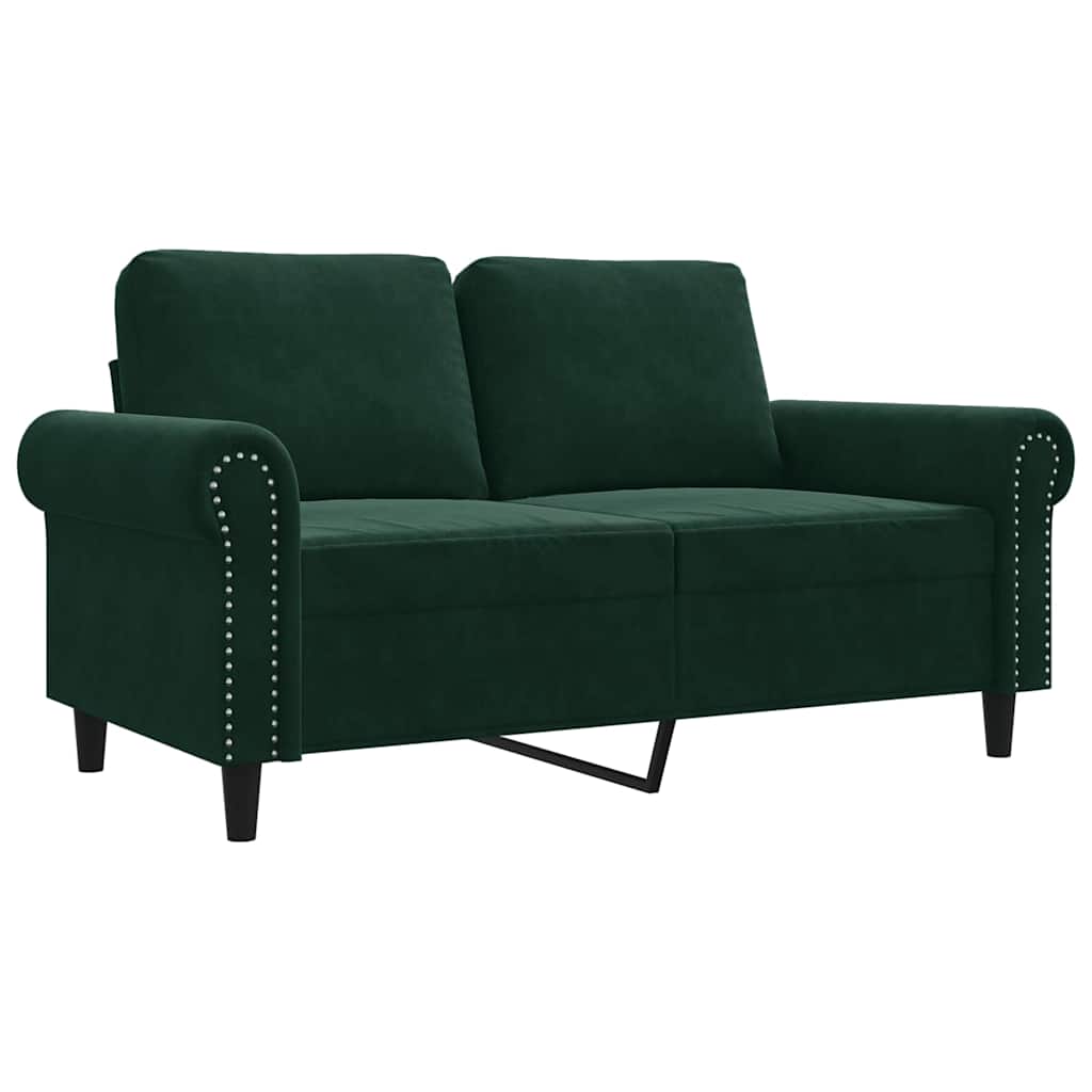 Thumbnail - vidaXL 2-Sitzer-Sofa Dunkelgrün 120 cm Samt