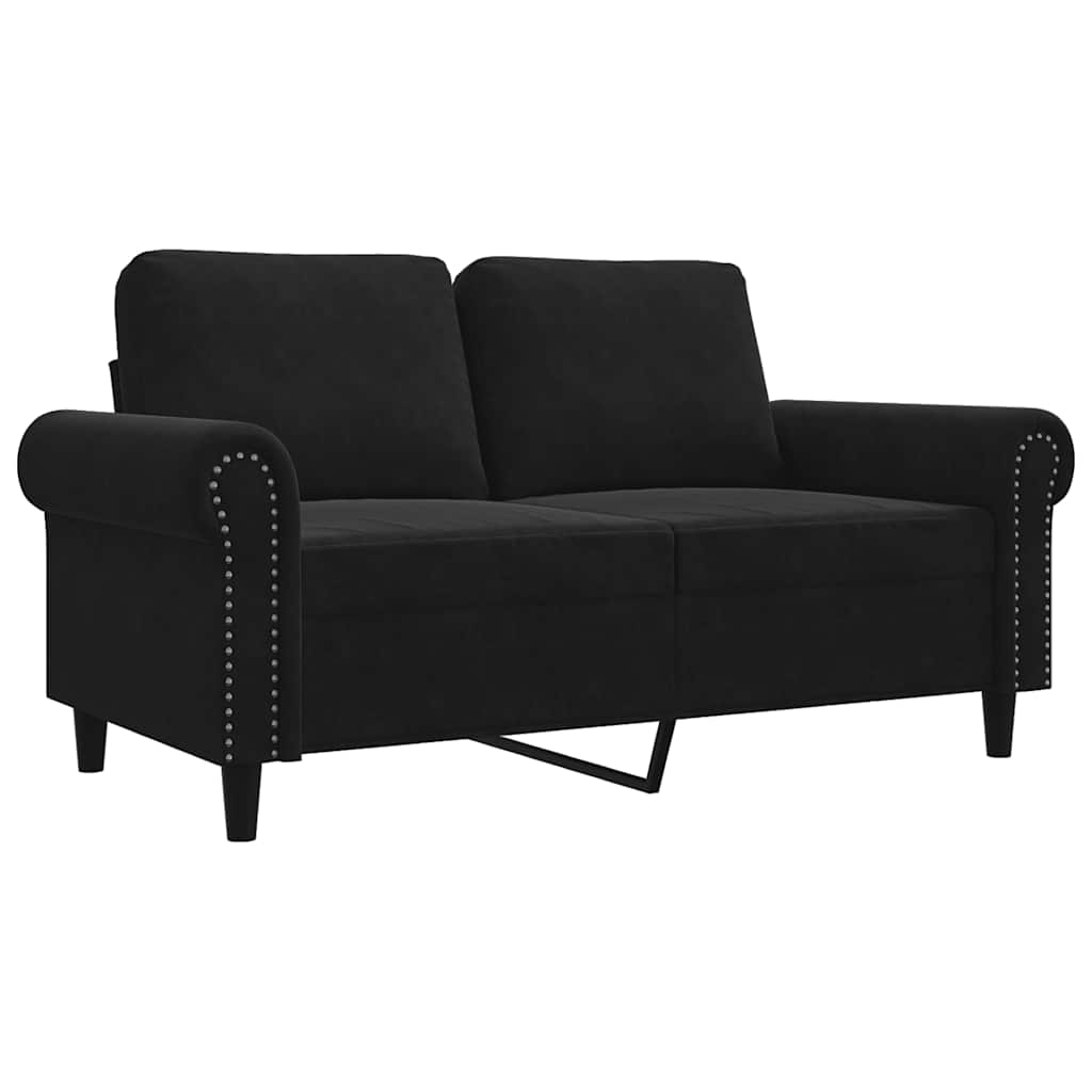 Thumbnail - vidaXL 2-Sitzer-Sofa Schwarz 120 cm Samt