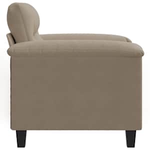 Křeslo taupe 60 cm tkanina z mikrovlákna - obrázek 5