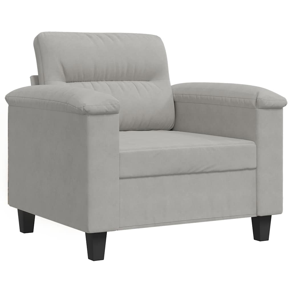 Sofa Chair Upholstered Club Armchair for Living Room Microfiber Fabric vidaXL vi