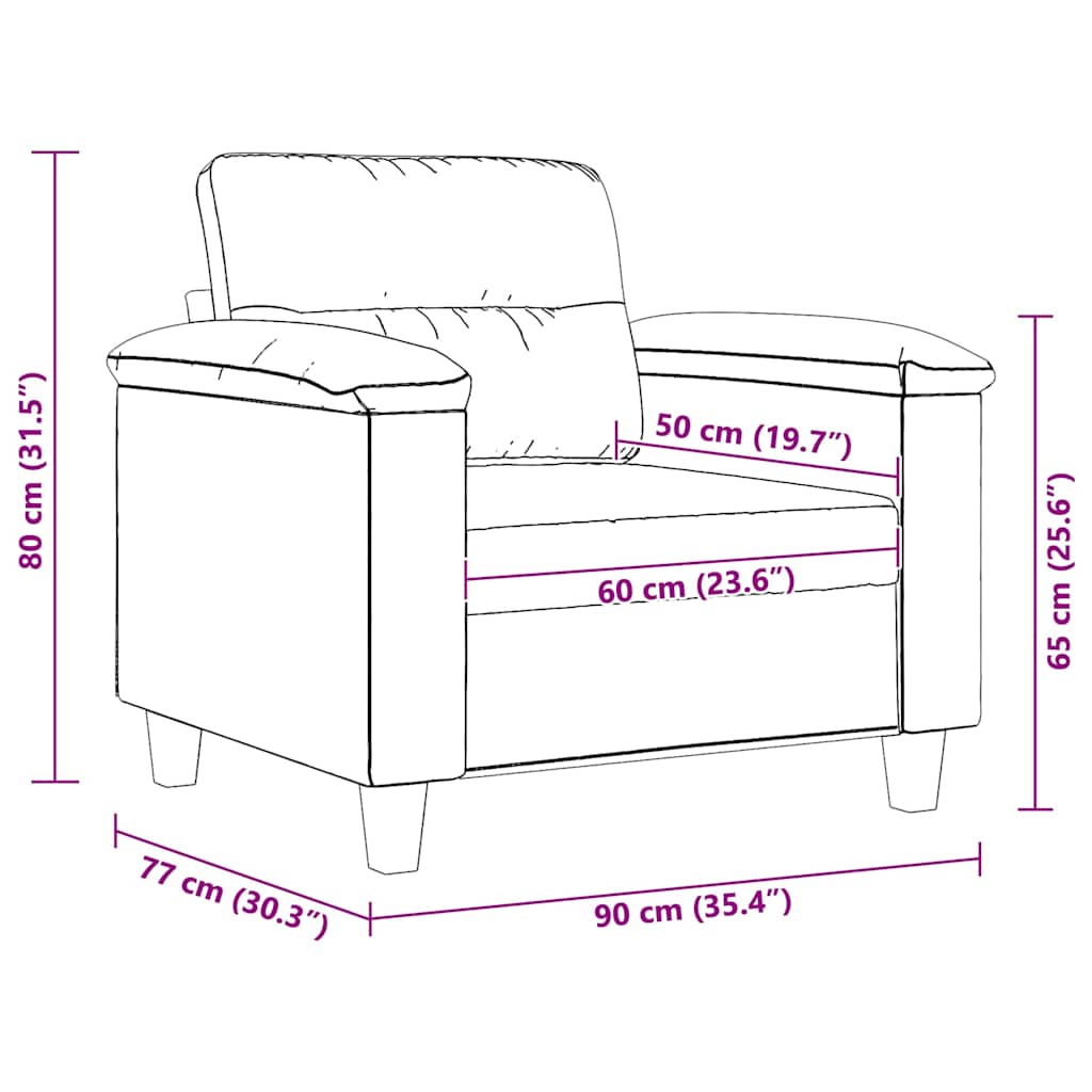 atpūtas krēsls, gaiši pelēks, 60 cm, mikrošķiedras audums