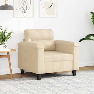 Fotelj krem 60 cm tkanina iz mikrovlaken