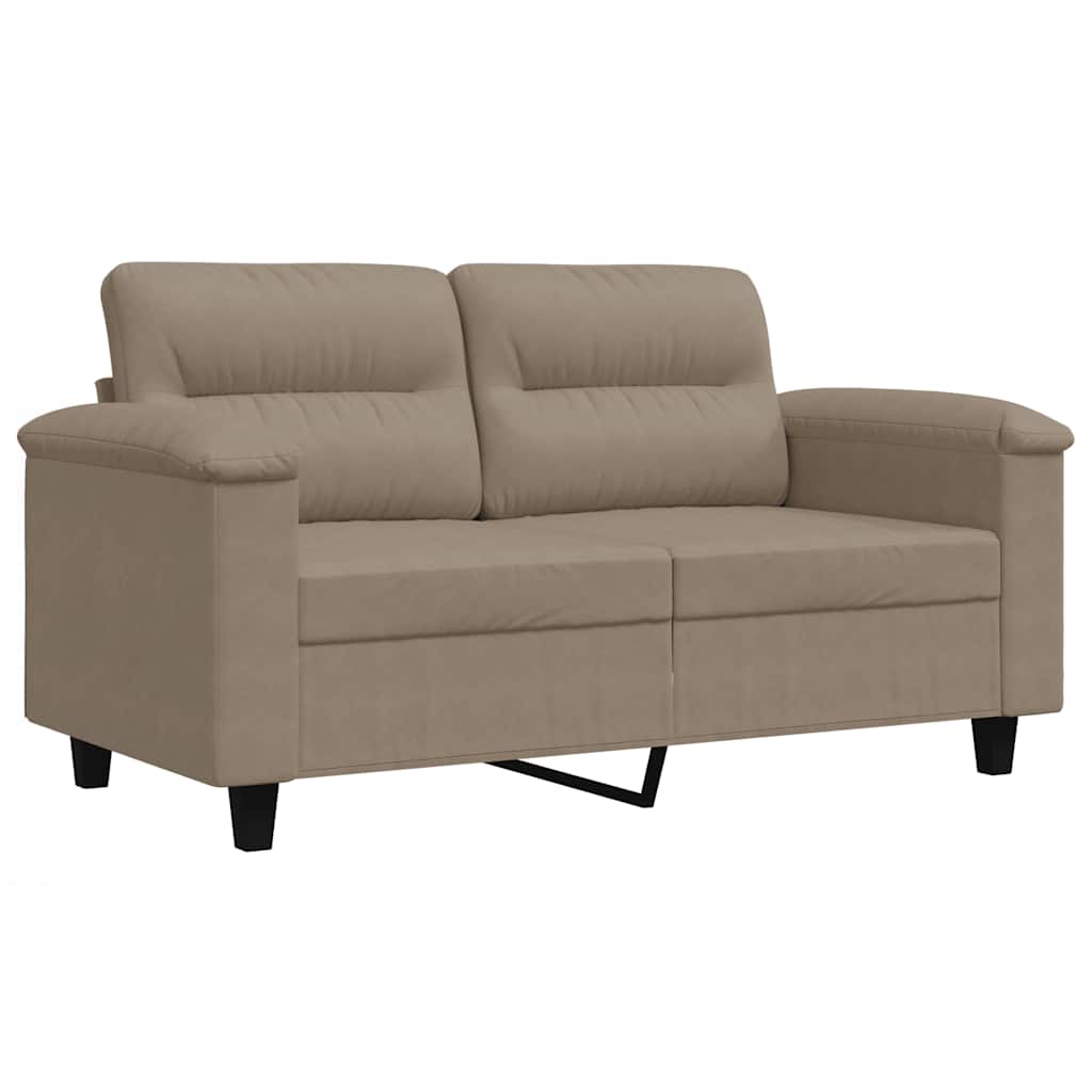 Thumbnail - vidaXL 2-Sitzer-Sofa Taupe 120 cm Mikrofasergewebe