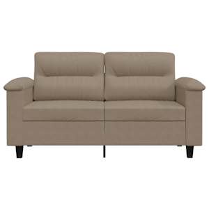 2místná pohovka taupe 120 cm tkanina z mikrovlákna - obrázek 4