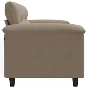 2místná pohovka taupe 120 cm tkanina z mikrovlákna - obrázek 5