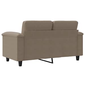 2místná pohovka taupe 120 cm tkanina z mikrovlákna - obrázek 6