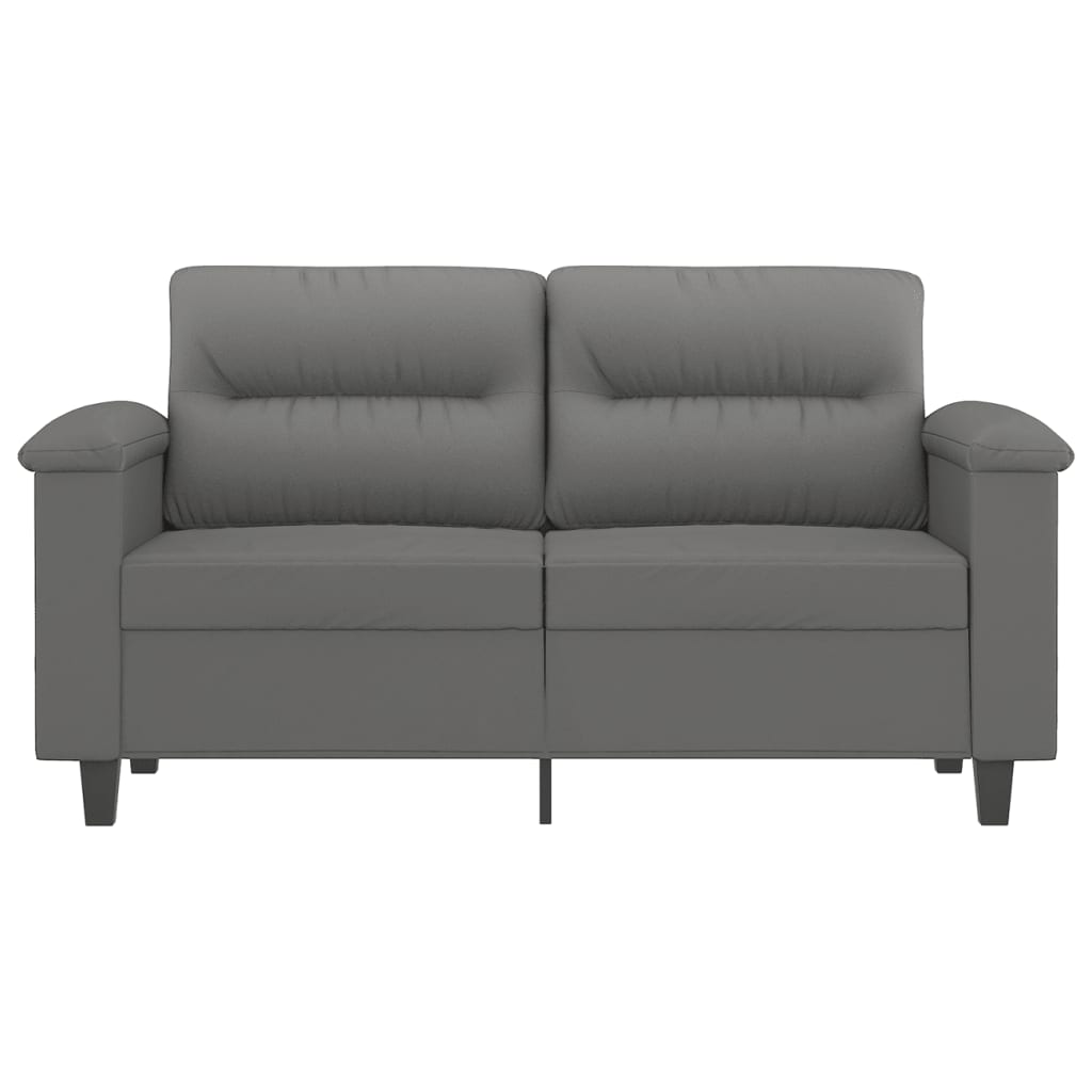 Thumbnail - vidaXL 2-Sitzer-Sofa Dunkelgrau 120 cm Mikrofasergewebe