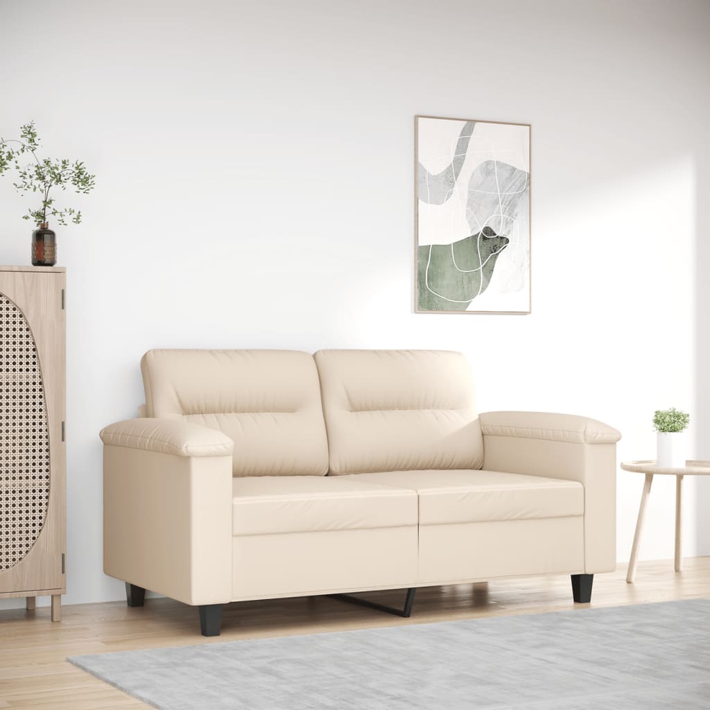 2-Sitzer-Sofa Beige 120 cm Mikrofasergewebe kaufen