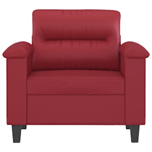 Křeslo vínové 60 cm umělá kůže - obrázek 3