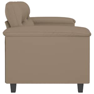 2místná pohovka cappuccino 120 cm umělá kůže - obrázek 4