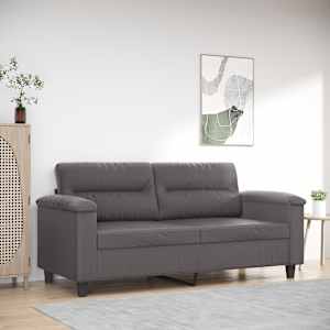 Dvosed siv 140 cm umetno usnje