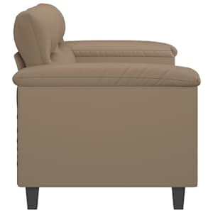 2místná pohovka cappuccino 140 cm umělá kůže - obrázek 4