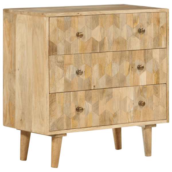 vidaXL sahtlitega kapp 70 x 35 x 70 cm t&auml;ispuidust mangopuust