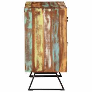 Komoda vícebarevná 70x35x70 cm masivní recyklované dřevo - obrázek 4