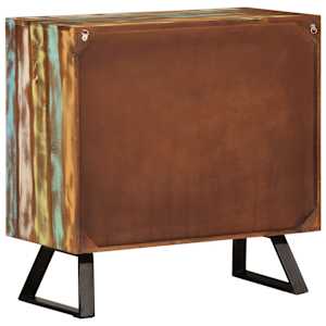 Komoda vícebarevná 70x35x70 cm masivní recyklované dřevo - obrázek 5