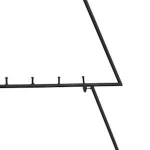 Kovový vánoční stromeček pro dekorace černý 90 cm - obrázek 6