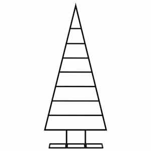 Kovový vánoční stromeček pro dekorace černý 125 cm - obrázek 3