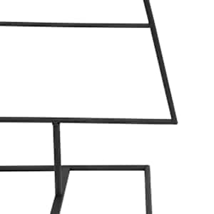 Kovový vánoční stromeček pro dekorace černý 125 cm - obrázek 6