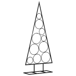 Kovový vánoční stromeček pro dekorace černý 90 cm - obrázek 5