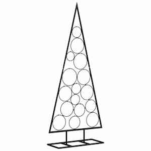 Kovový vánoční stromeček pro dekorace černý 125 cm - obrázek 5
