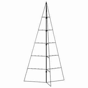 Kovový vánoční stromeček pro dekorace černý 100 cm - obrázek 4
