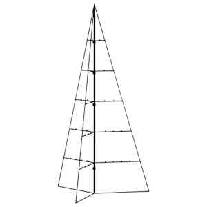 Kovový vánoční stromeček pro dekorace černý 100 cm - obrázek 5
