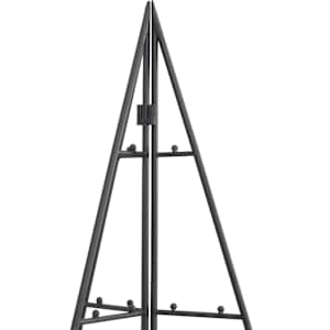 Kovový vánoční stromeček pro dekorace černý 180 cm - obrázek 6