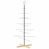 vidaXL metallist kunstkuusk puidust alusega, must, 150 cm