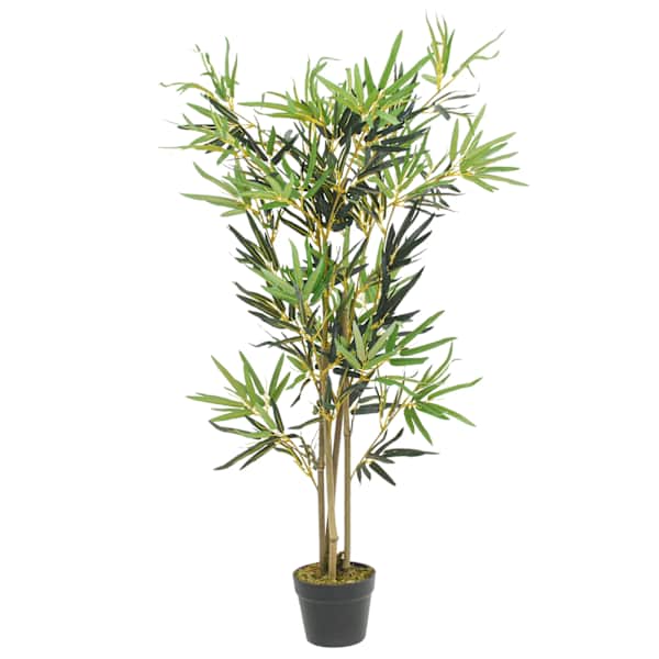 vidaXL kunstbambus, 552 lehega, 120 cm, roheline