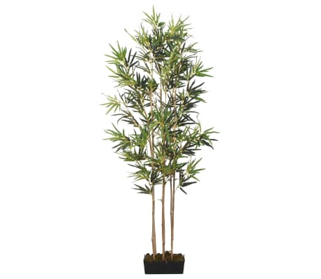 vidaXL Sztuczny bambus, 828 liści, 150 cm, zielony